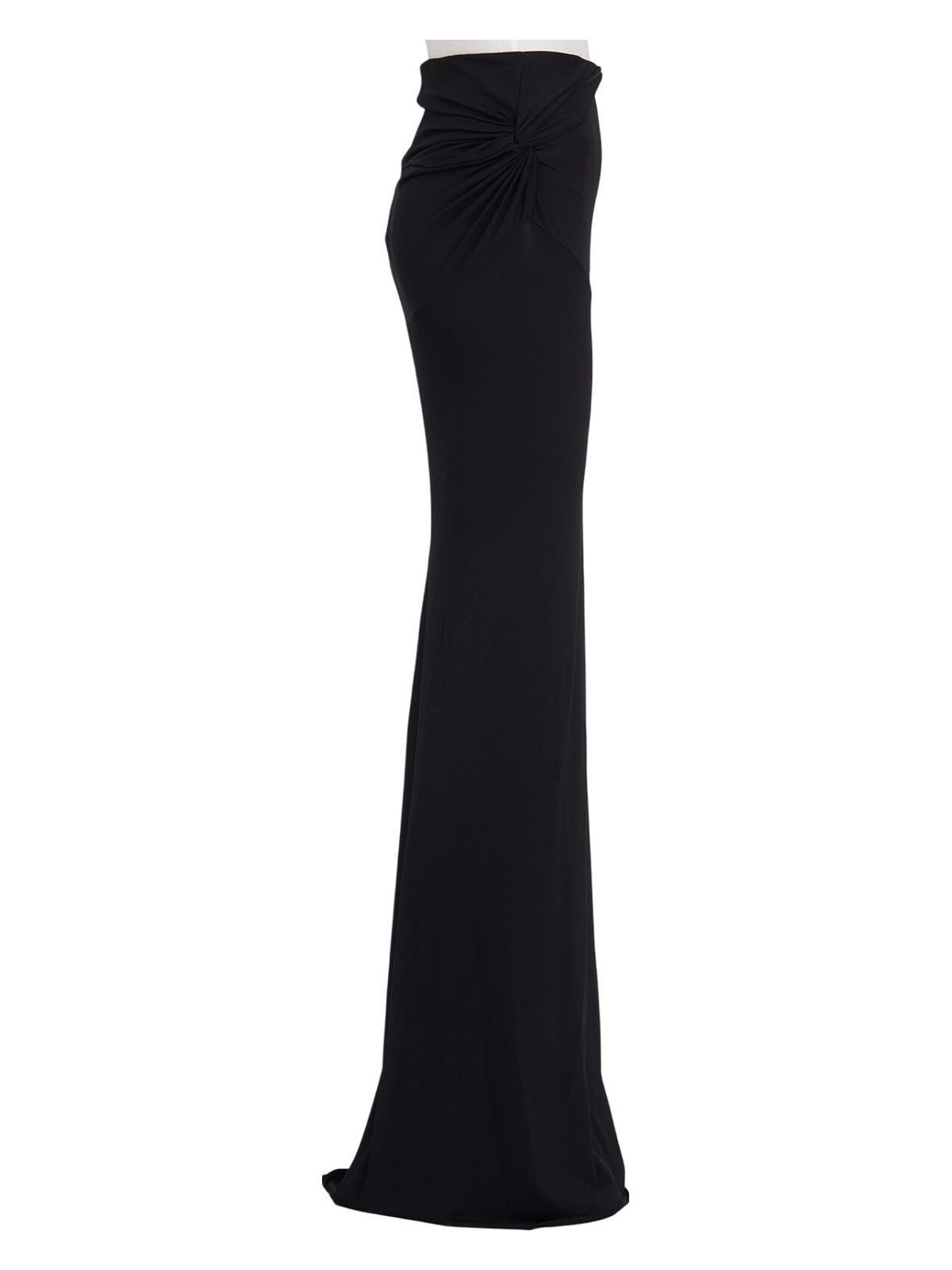 Rick Owens Lilies Jersey Maxi Skirt In Black