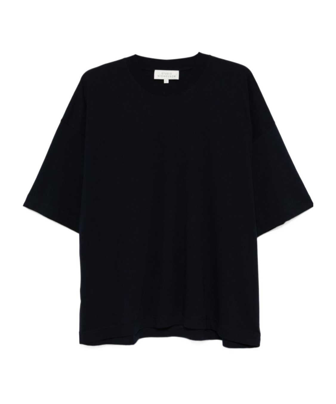 Studio Nicholson Crew Neck Oversized Fit Short Sleeves T-shirt In Black