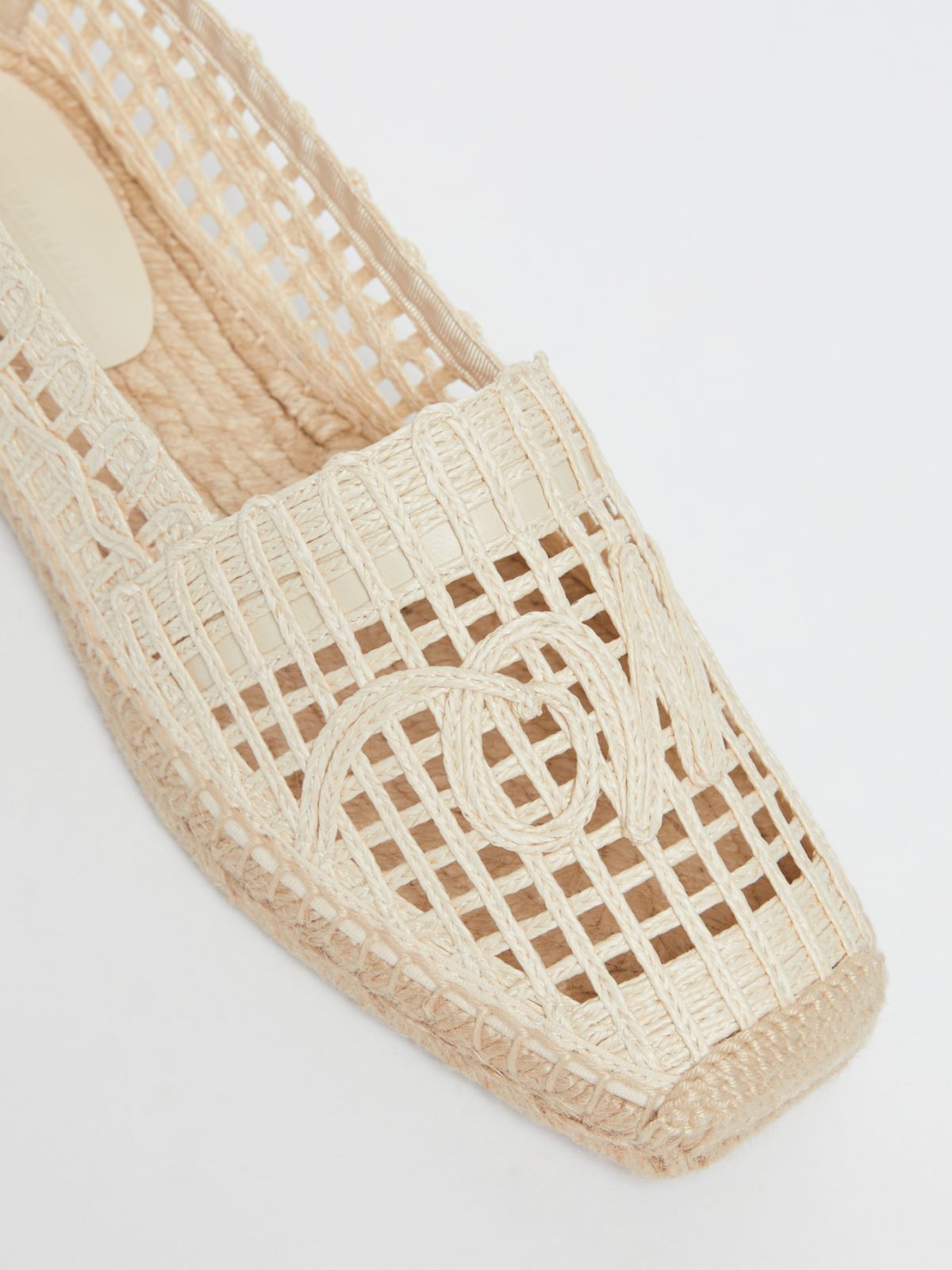 Weekend Max Mara Square Toe Espadrilles In Nude
