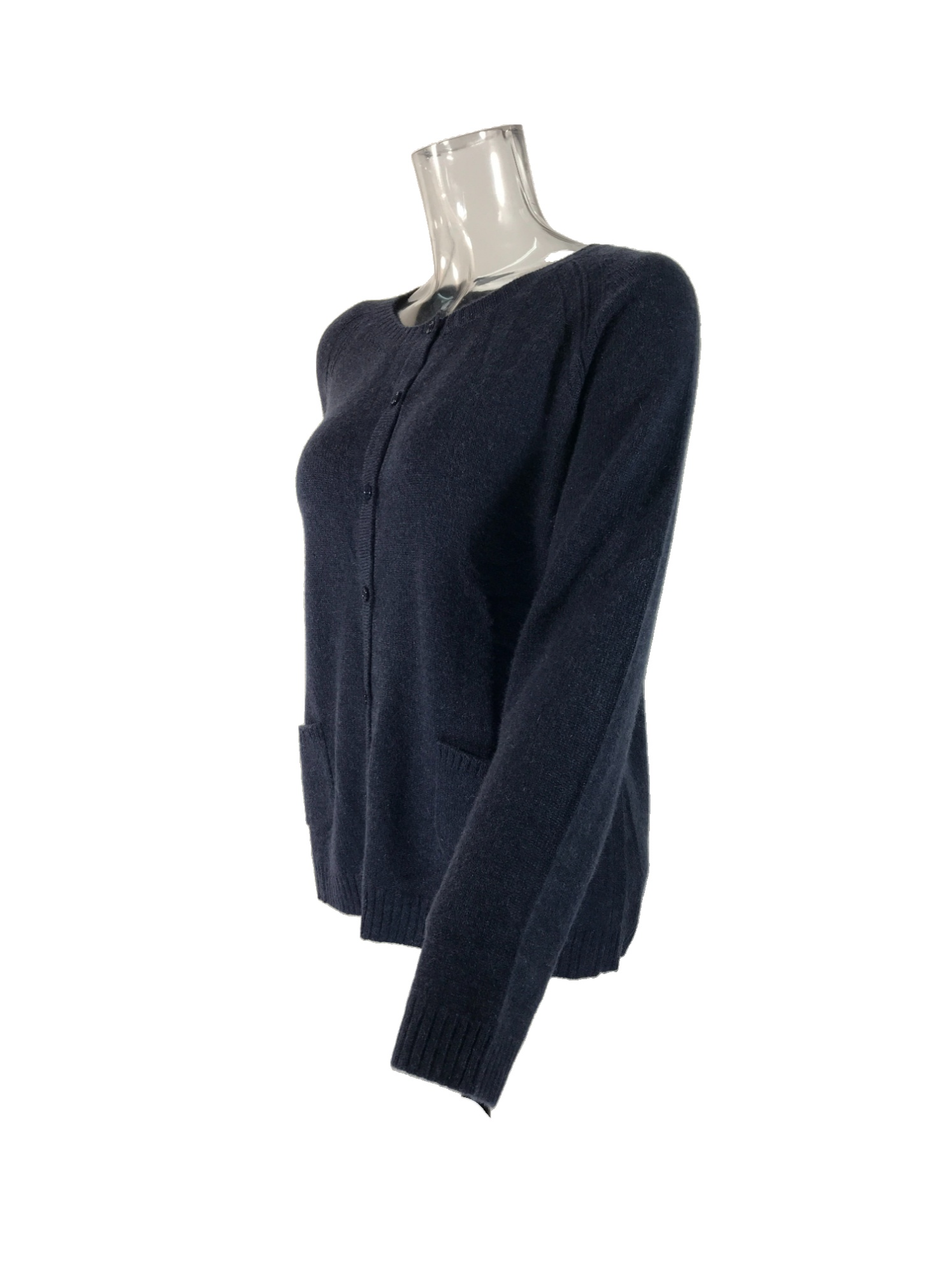 Weekend Max Mara Long-sleeved Knitted Cardigan In Black
