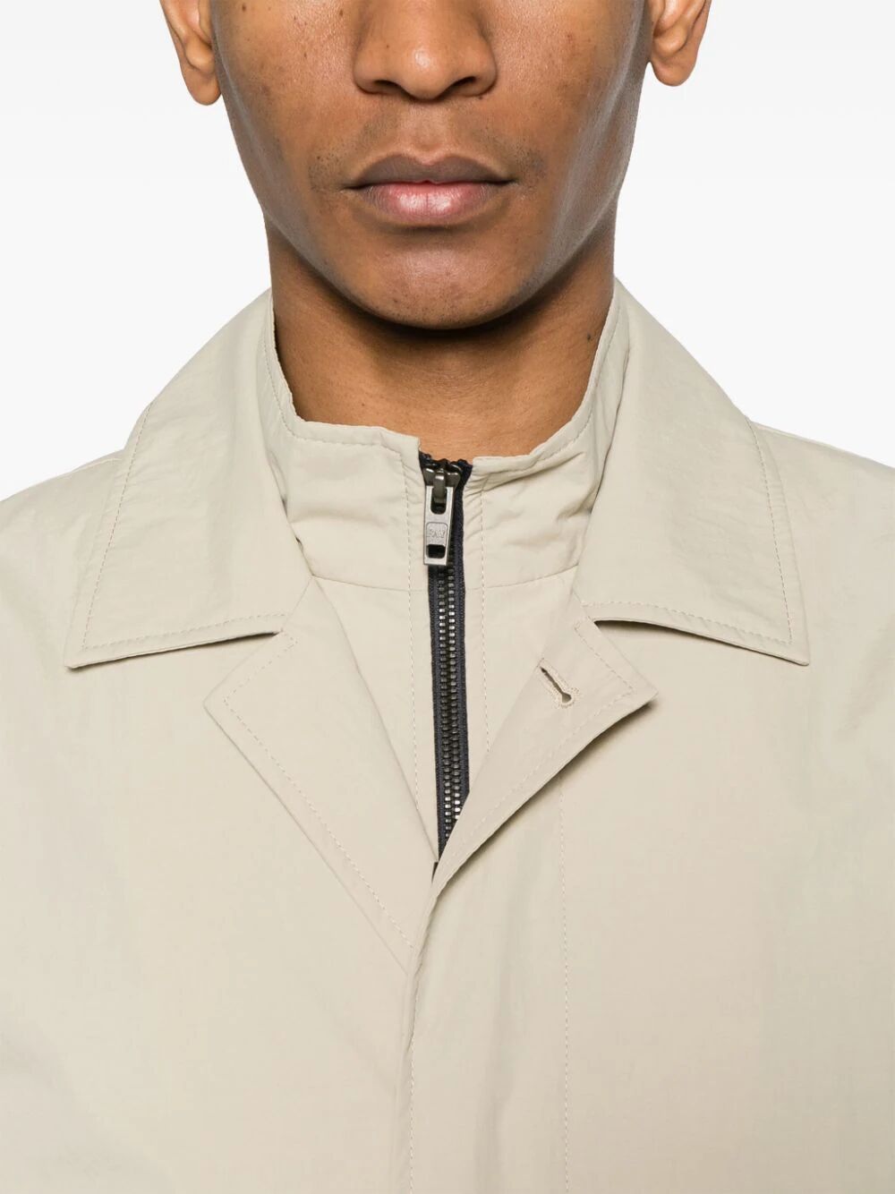 Fay Short Jacket Morning Side Pockets In Nude