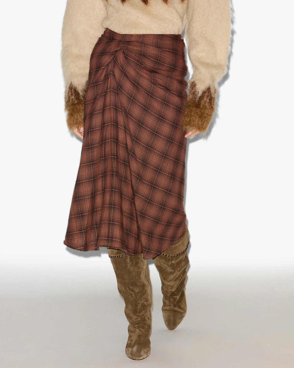 Isabel Marant Étoile Nicole Skirt Dark Bronze In Brown