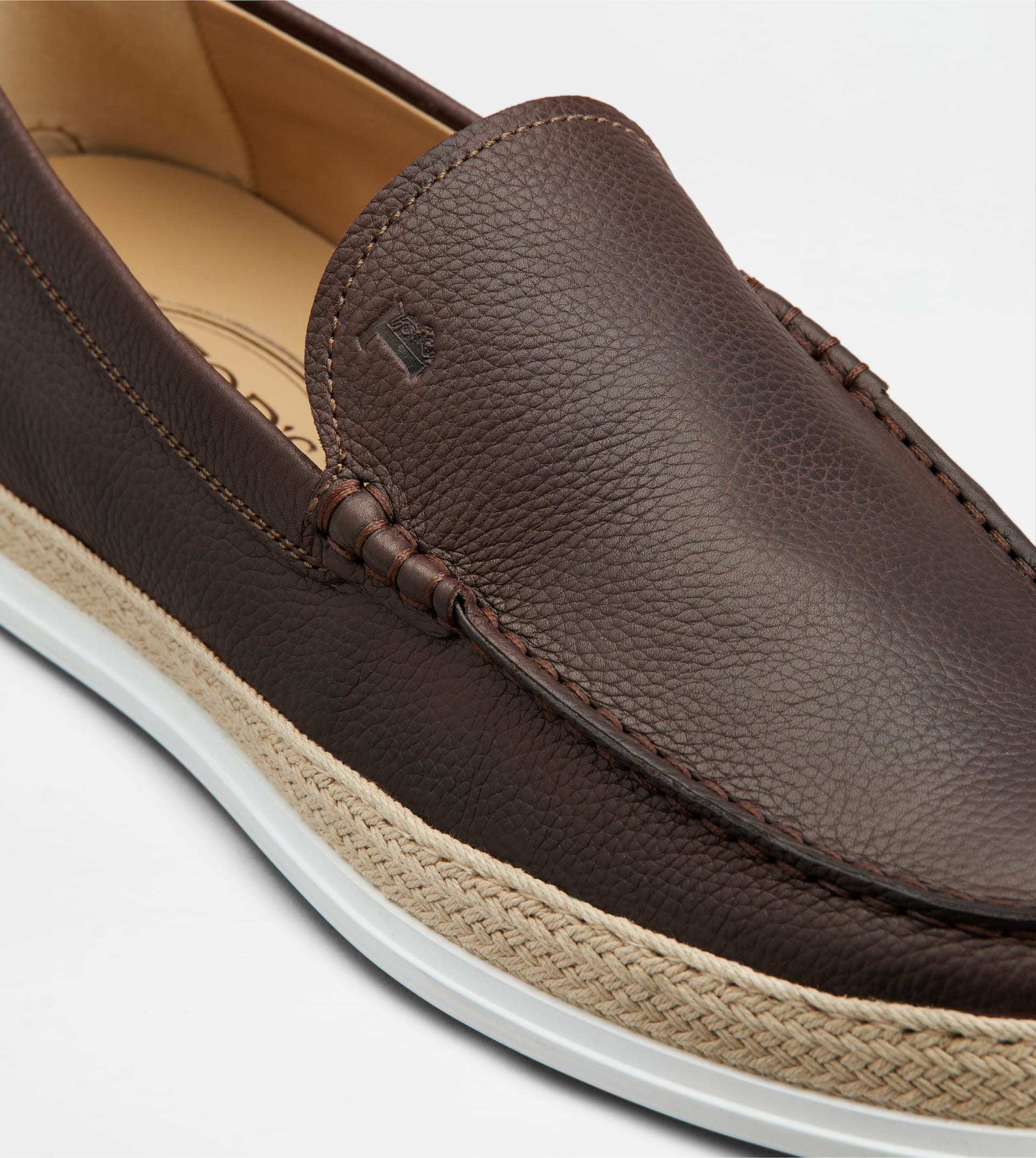 Tod's Almond-toe Leather Loafers In Black