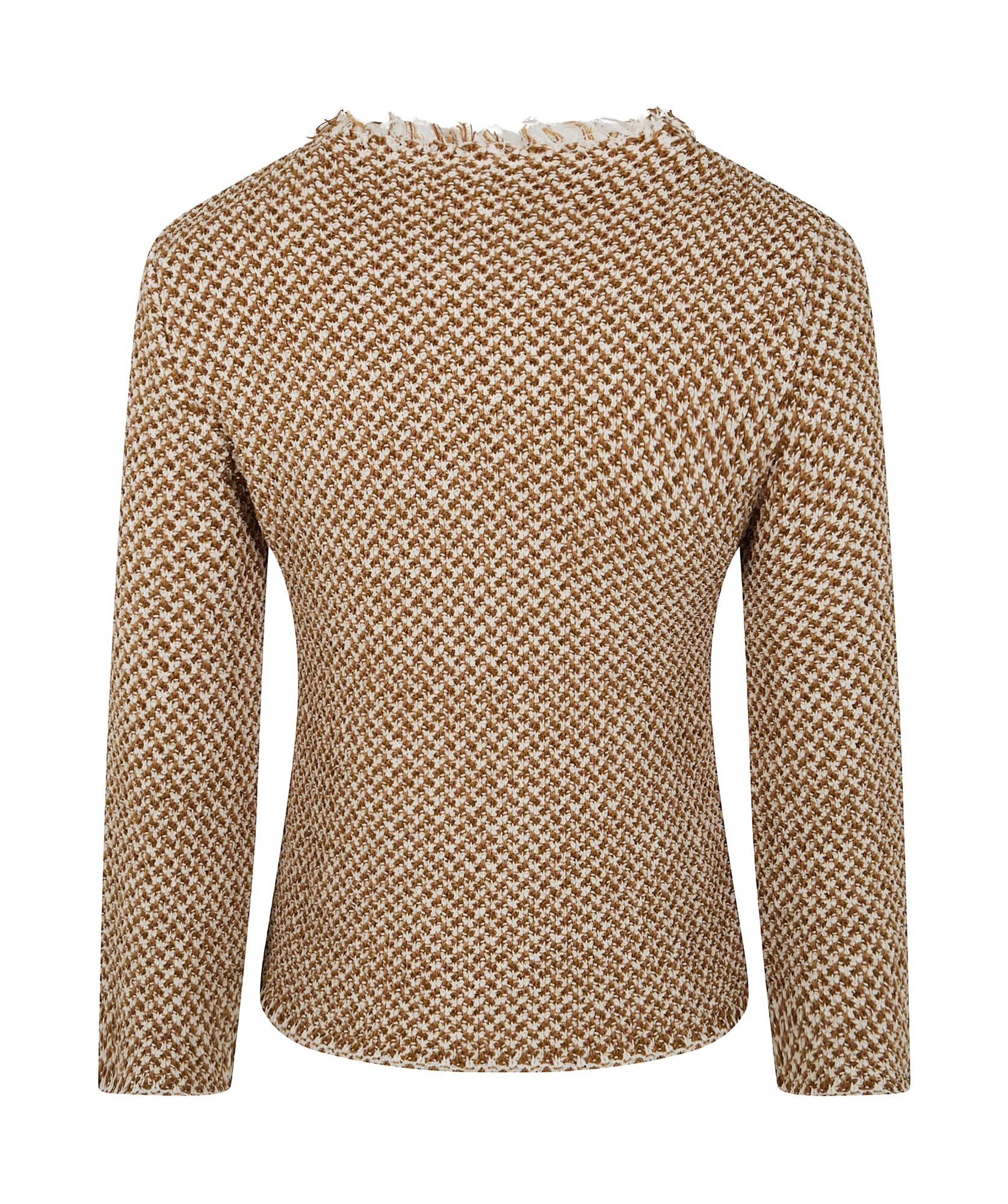 Baserange Round Neck Jacket In Camel