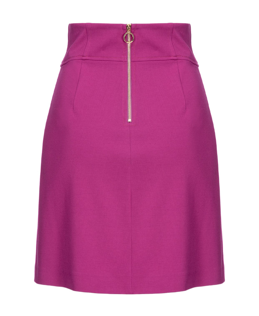 Pinko Panelled High-waisted Skirt In Pink
