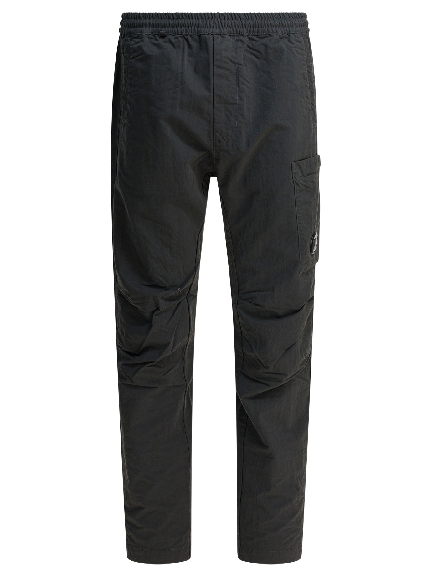 C.p. Company Utility Trousers Featuring Elastic Elements In Black