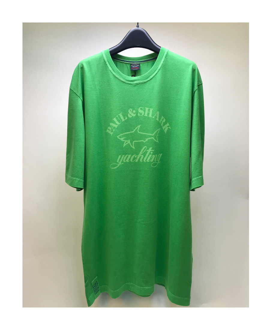 PAUL & SHARK T-SHIRT WITH ROUND NECK AND SHORT SLEEVES LOGO