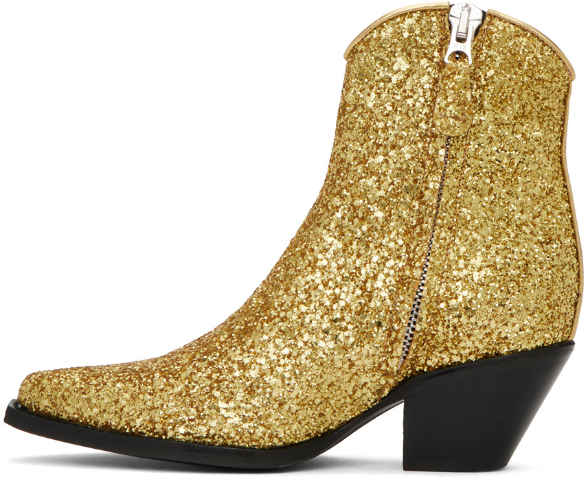 R13 Sequined Ankle Boots