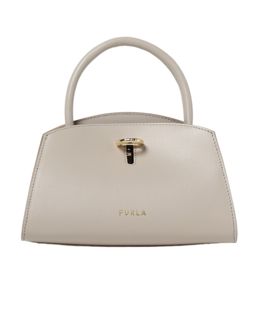 Furla Logo Shoulder Bag In Nude