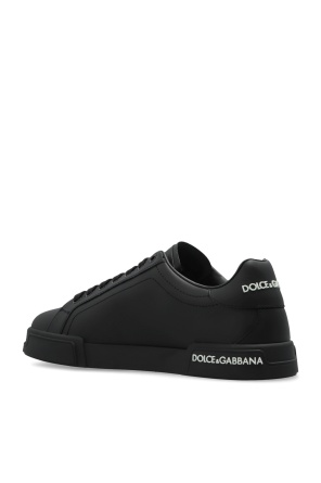 Dolce & Gabbana Lace-up Low-top Casual Shoes In Black
