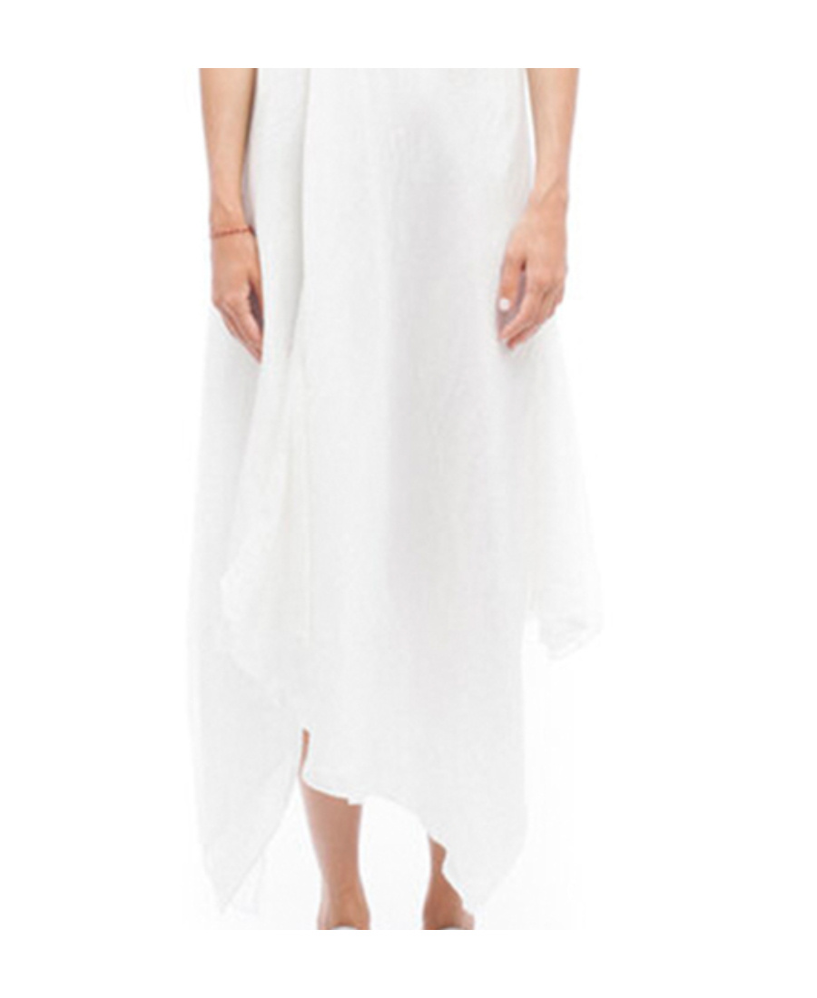Marc Le Bihan Pleated Dress In White