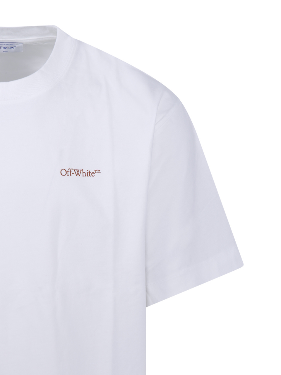 Off-white Back Arrow Printing Round Neck Short Sleeve White In White