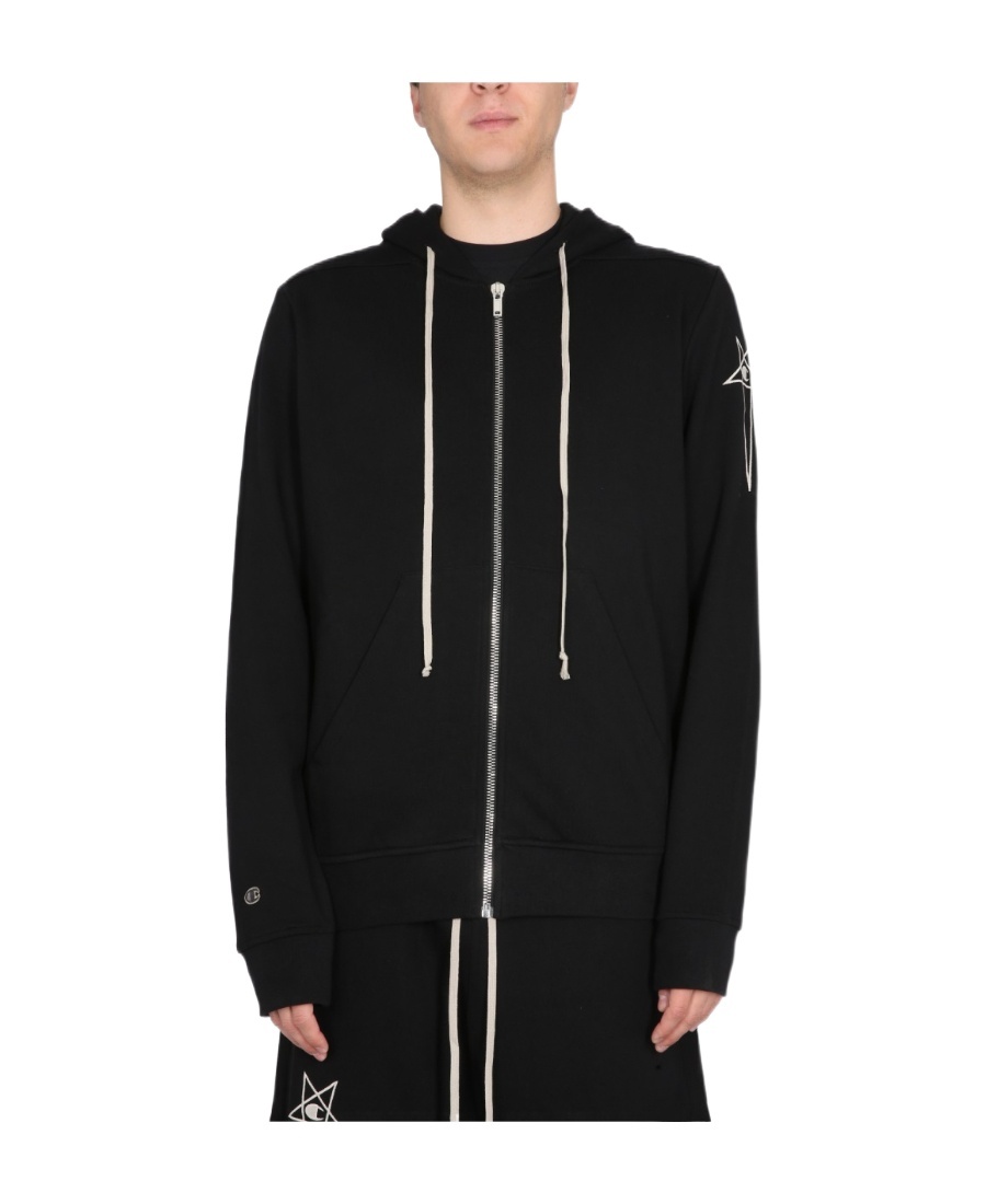 Rick Owens Zipper Casual Jacket In Black