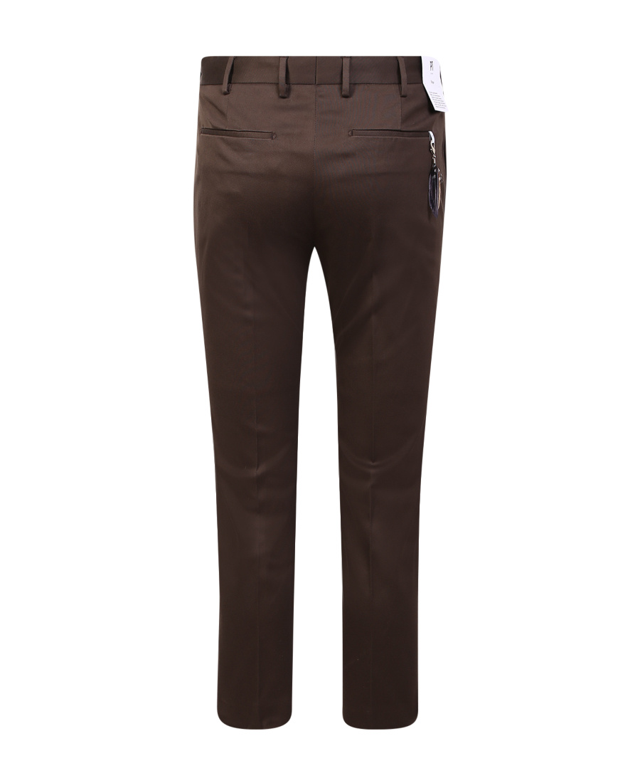 Pt Torino Cropped Tailored Trousers In Black