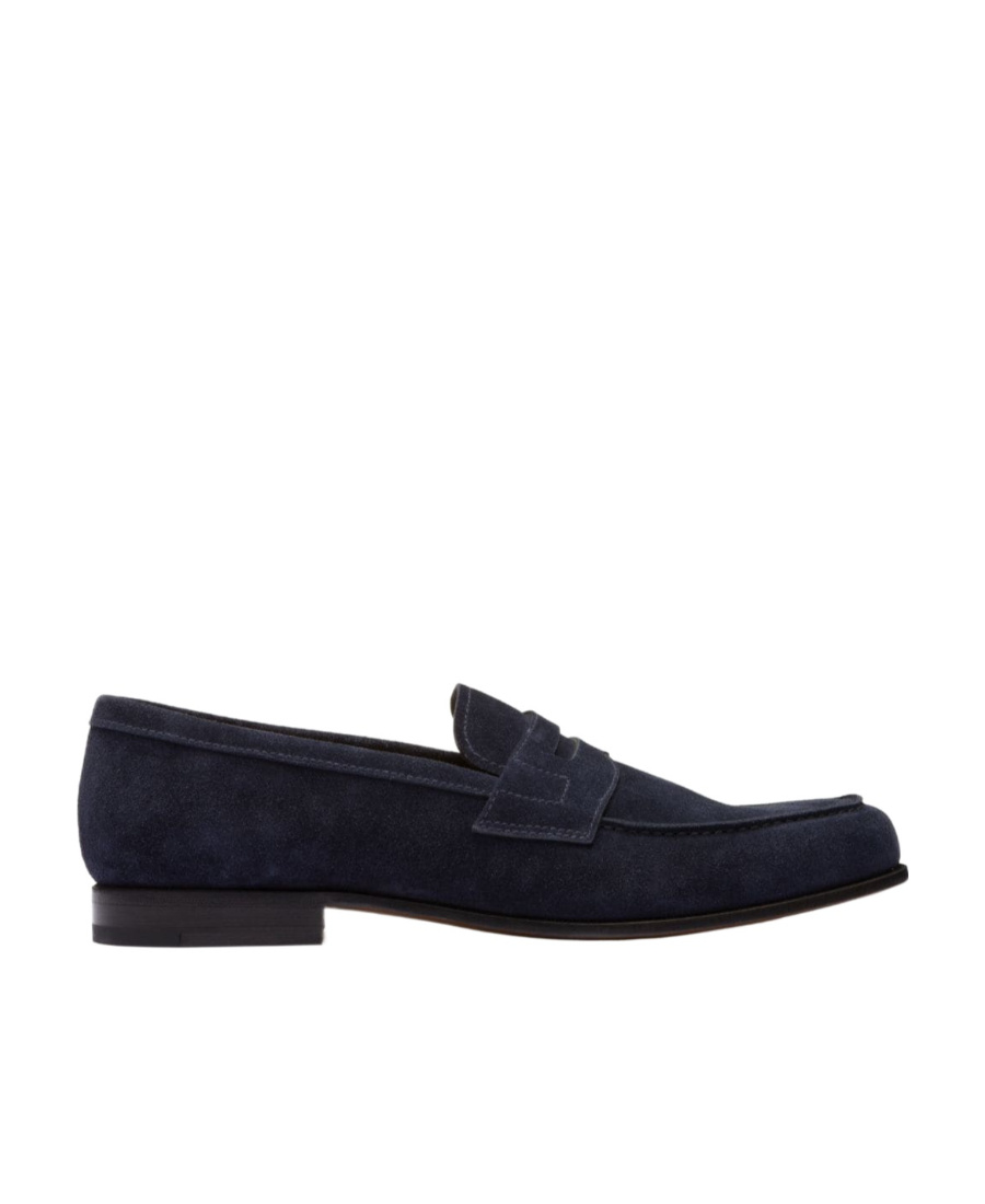 Church's Gateshead Suede Penny Loafers In Black
