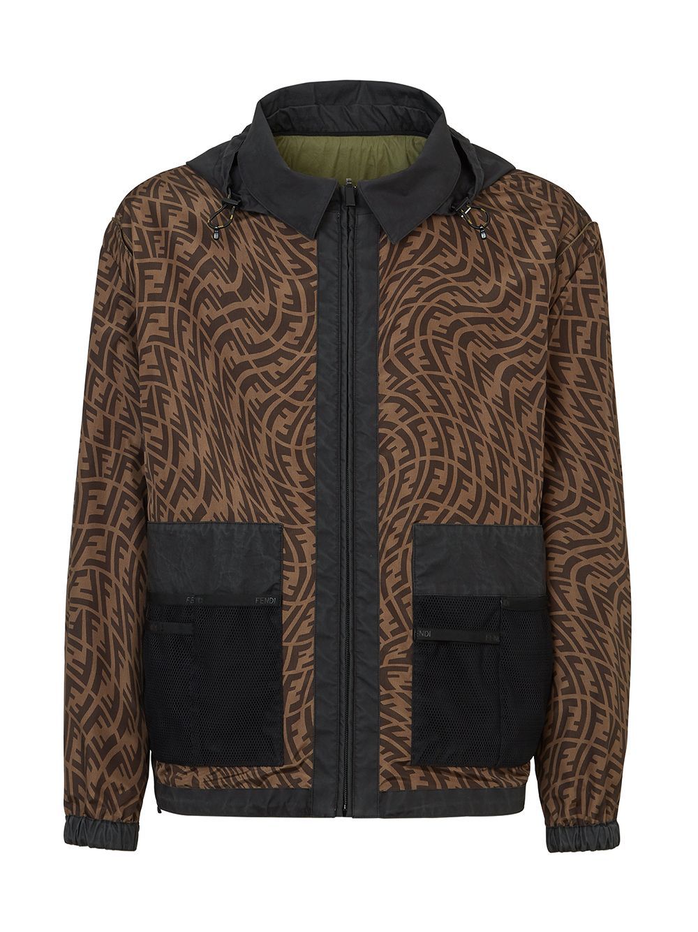 Fendi Lightweight Reversible Jacket In Black