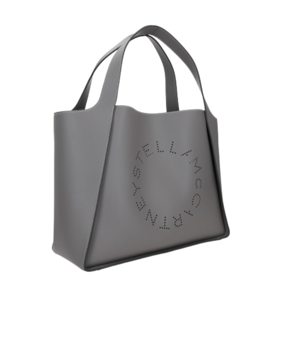 Stella Mccartney Stella Logo Top Handle Bag In Gray