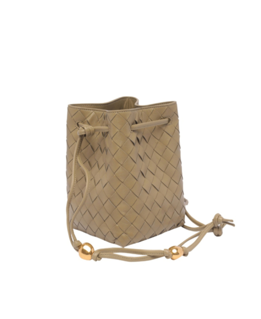 Bottega Veneta Small Intrecciato Bucket Bag In Brown