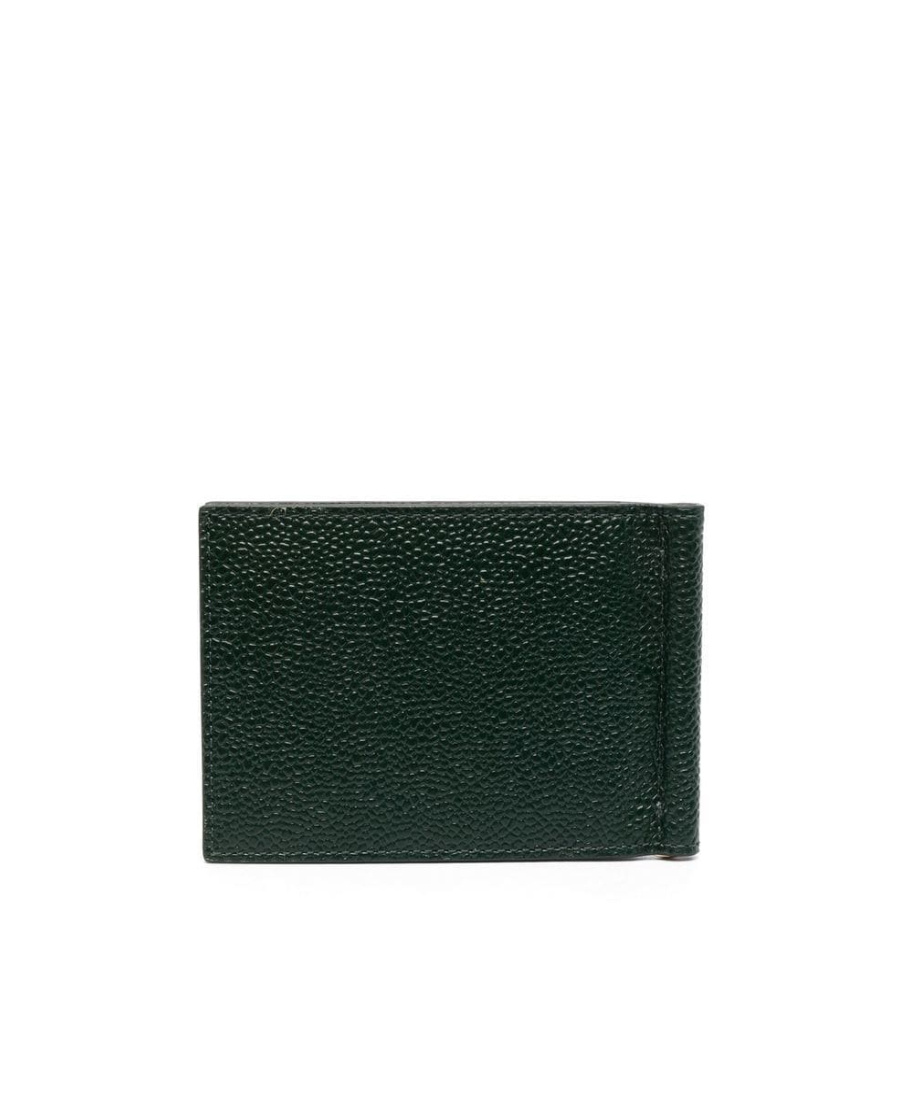 Thom Browne 4-bar Stripe Leather Wallet In Black