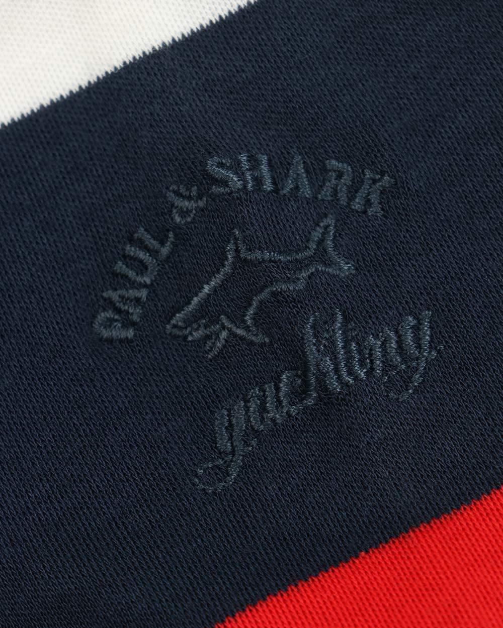 Shop Paul & Shark Logo Long-sleeved T-shirt In Black