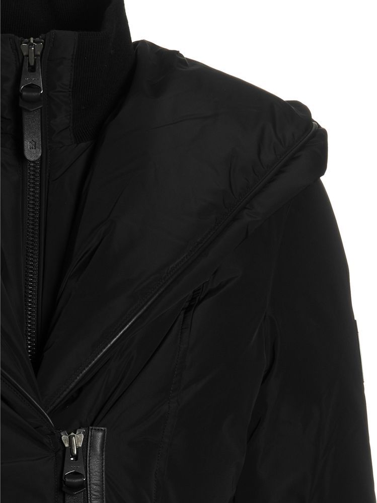 Mackage Hooded Down Jacket In Black
