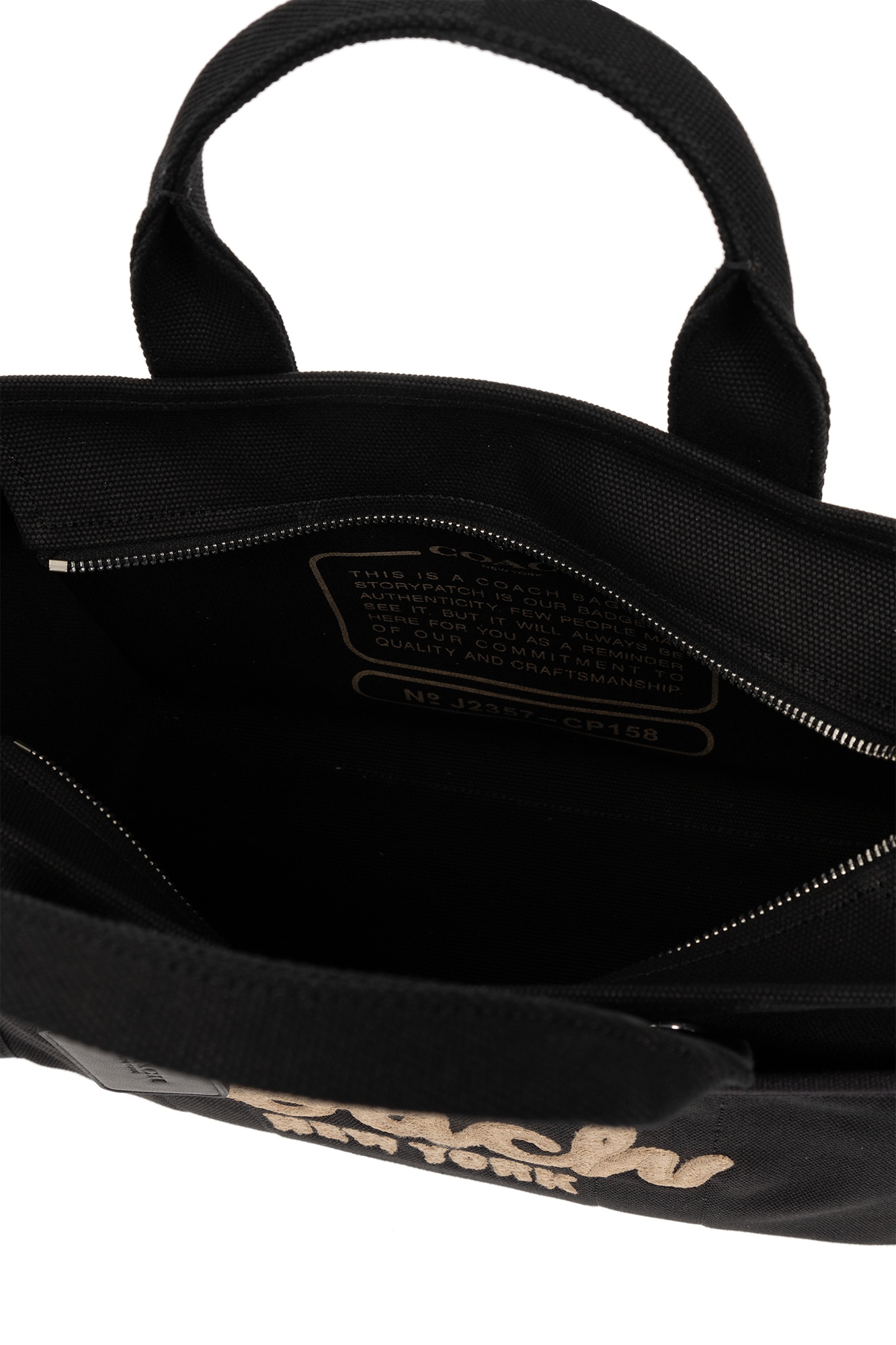 Coach Borsa Shopping Cargo 26 In Tela Nera  Donna In Black