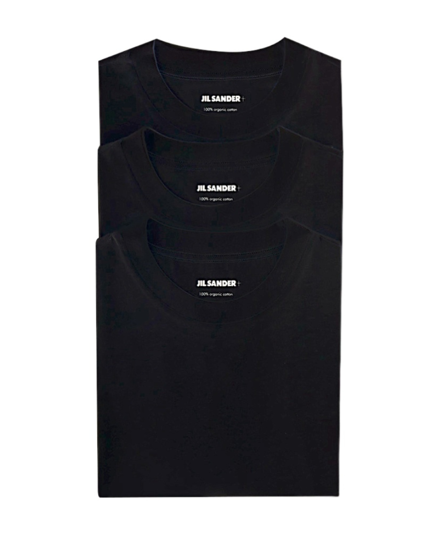 Jil Sander Short Sleeve 3 Pack T-shirt Set Clothing In Black