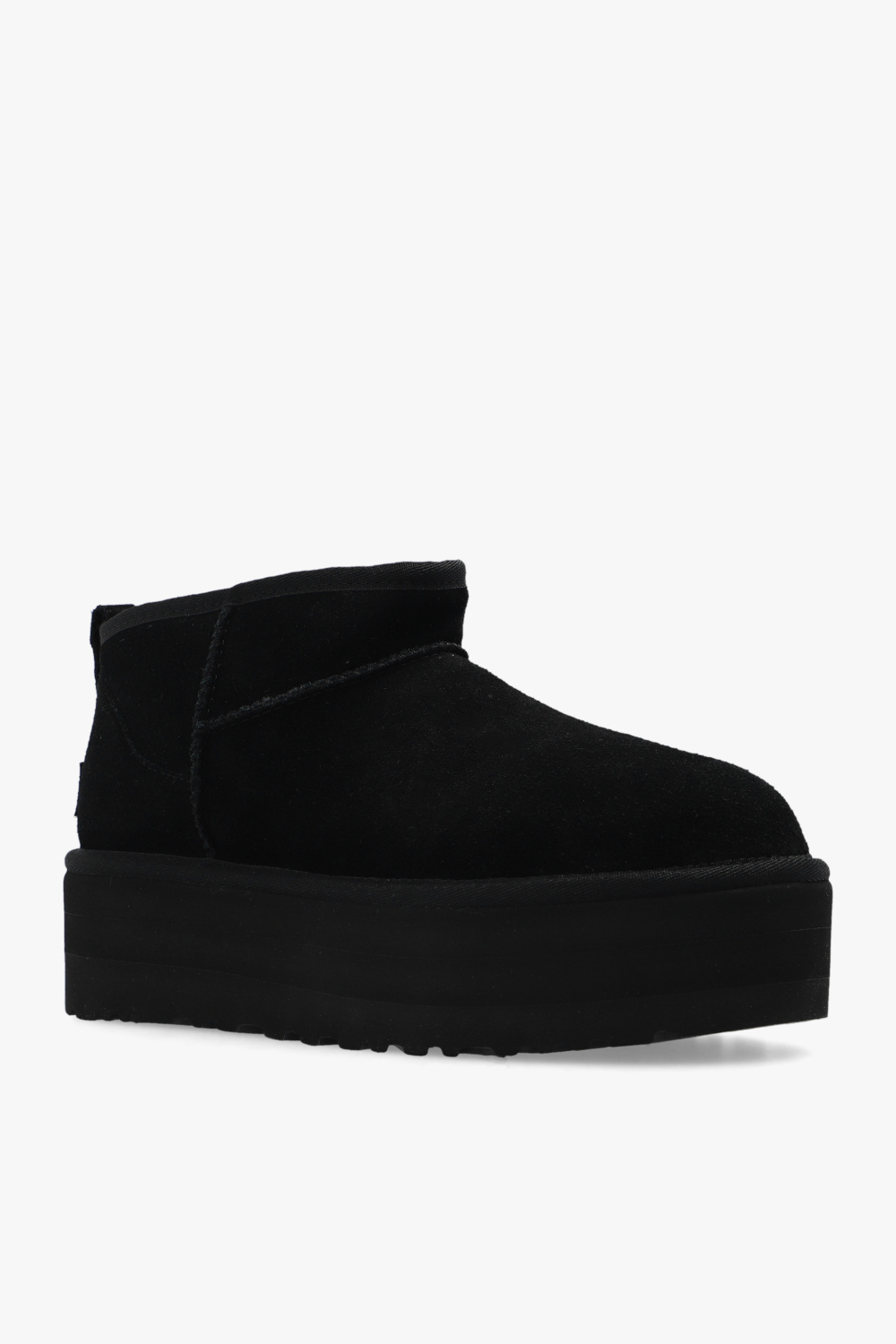 Shop Ugg Classic Ultra Mini Platform Boots In Black