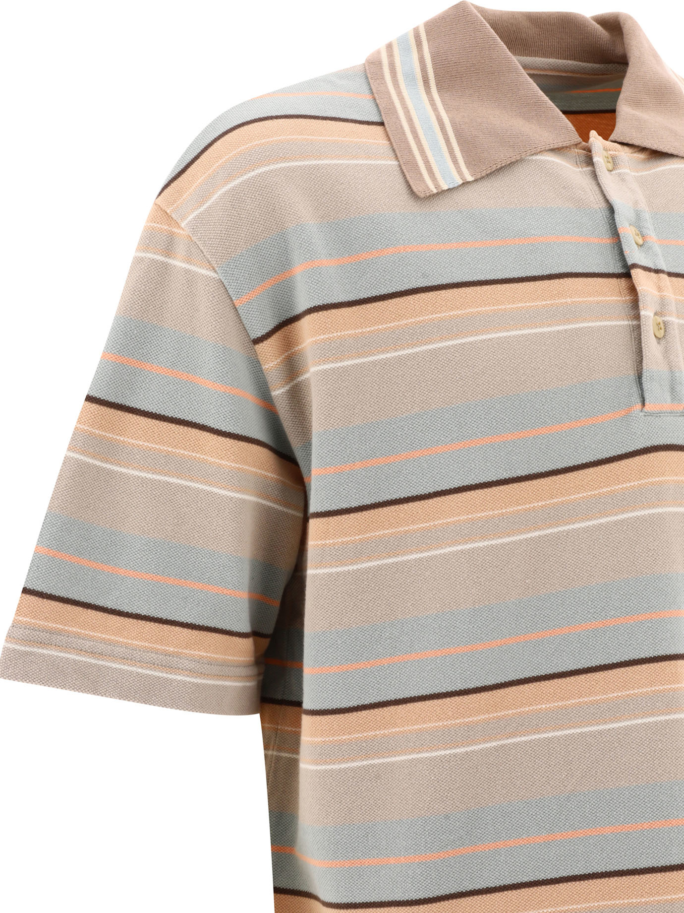Shop Kapital Short-sleeved Polo Shirt In Nude