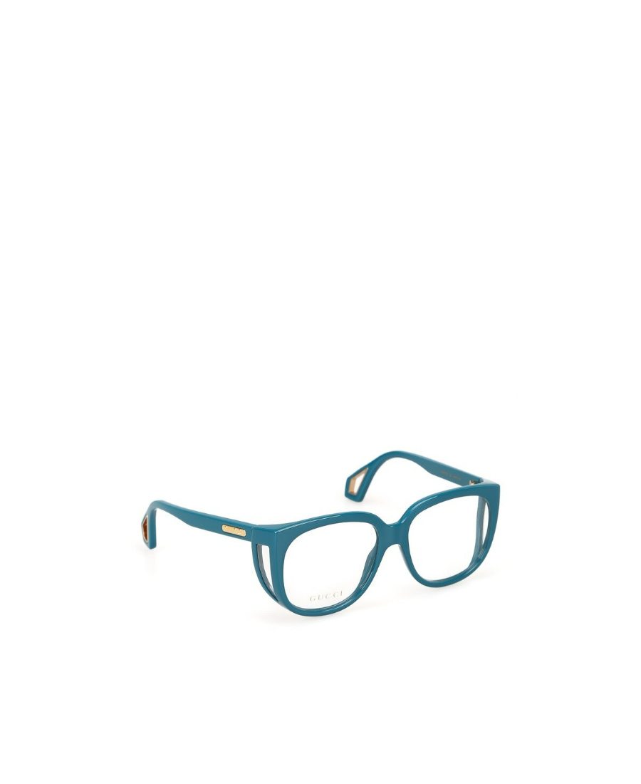 Gucci Logo Flat Mirror In Blue