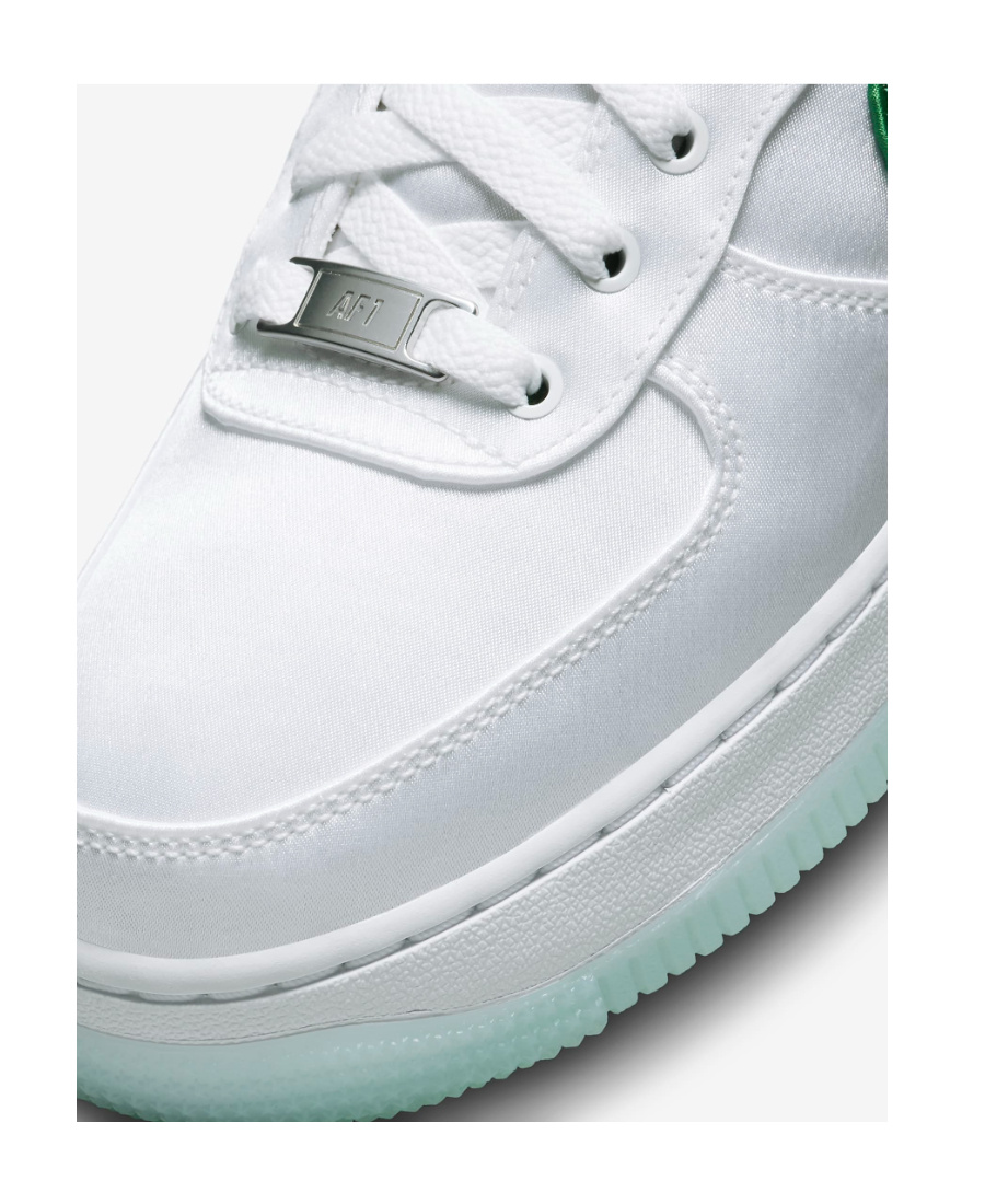 Nike Air Force 1 Low "satin Pine Green" Sneakers In Gray
