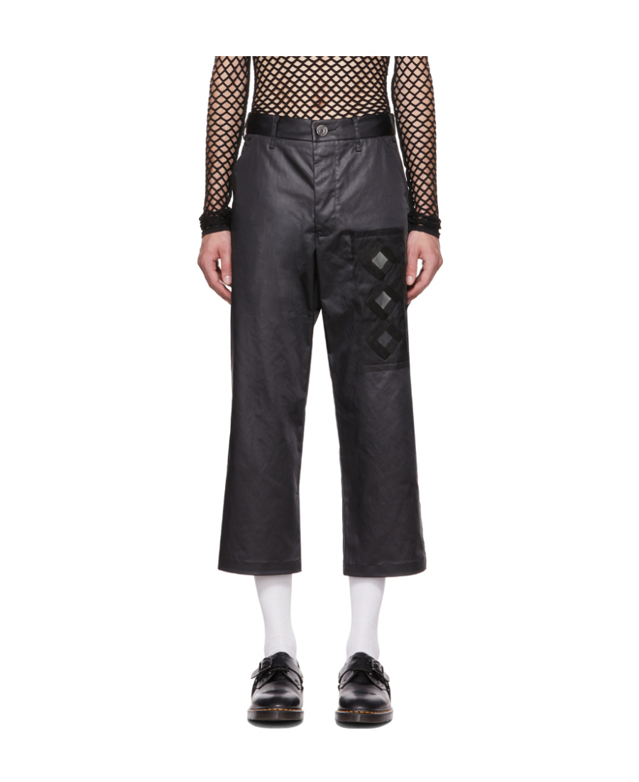 Song For The Mute Black Work Trousers In Black