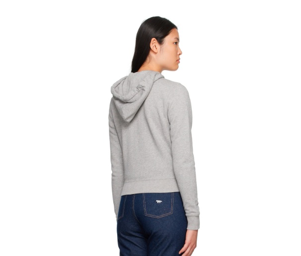 MAISON KITSUNÉ COTTON LOGO-PATCH HOODIE