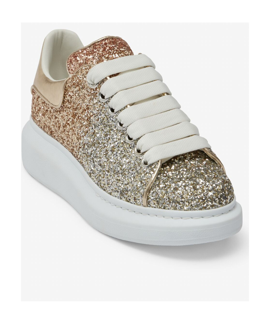 Alexander Mcqueen Oversized Glitter Chunky Sneakers In Yellow