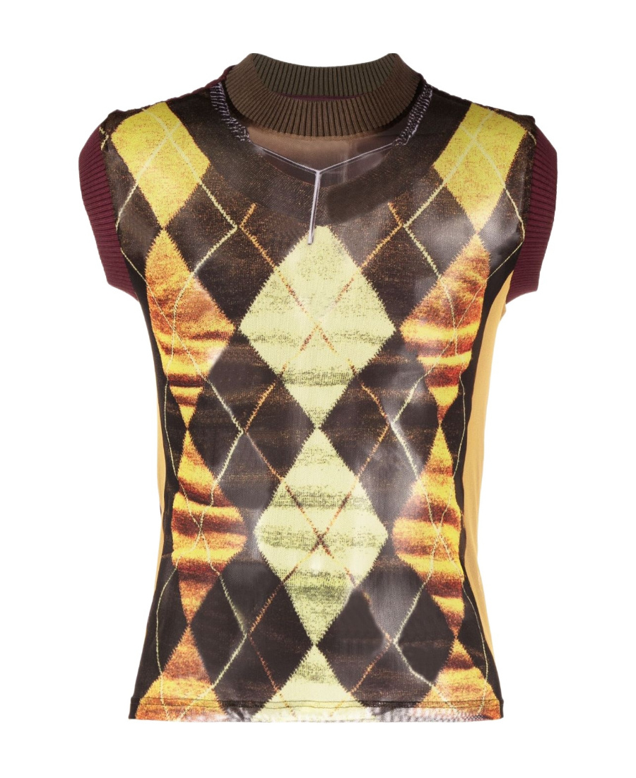 Y/project Yellow & Burgundy Jean Paul Gaultier Edition Tank Top In Multi