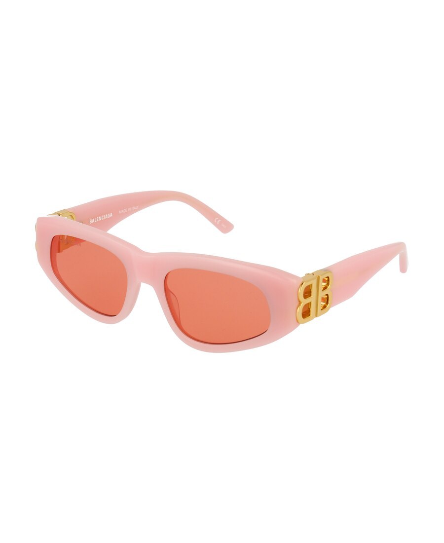 Balenciaga Bb0095s Rectangle-frame Sunglasses In Pink
