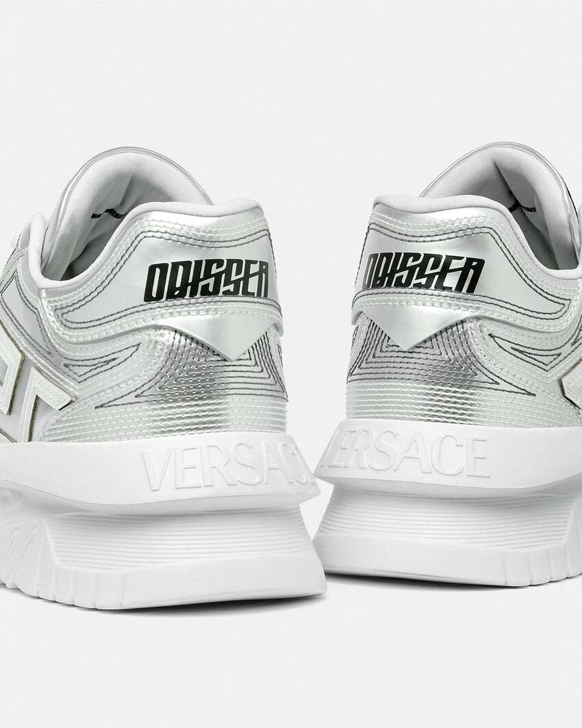 Versace Odissea Low Top Sneakers In Gray