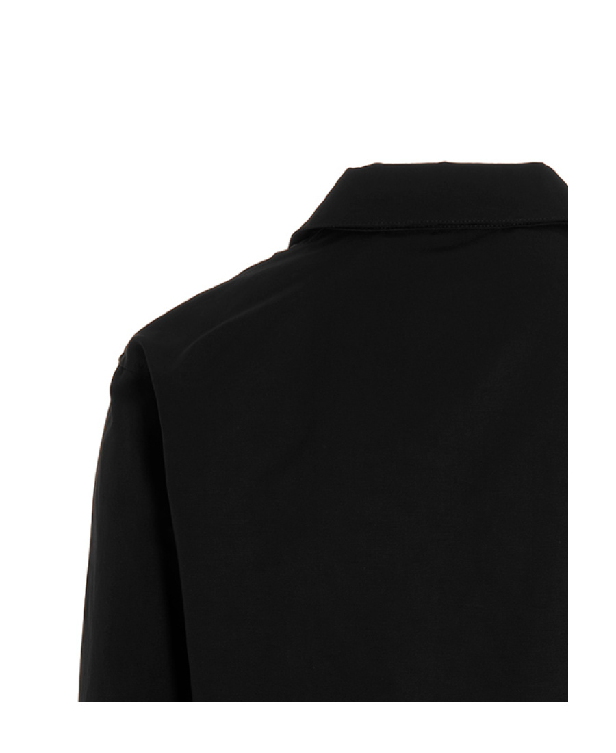 Off-white Embroidered Motif Zipped Jacket In Black