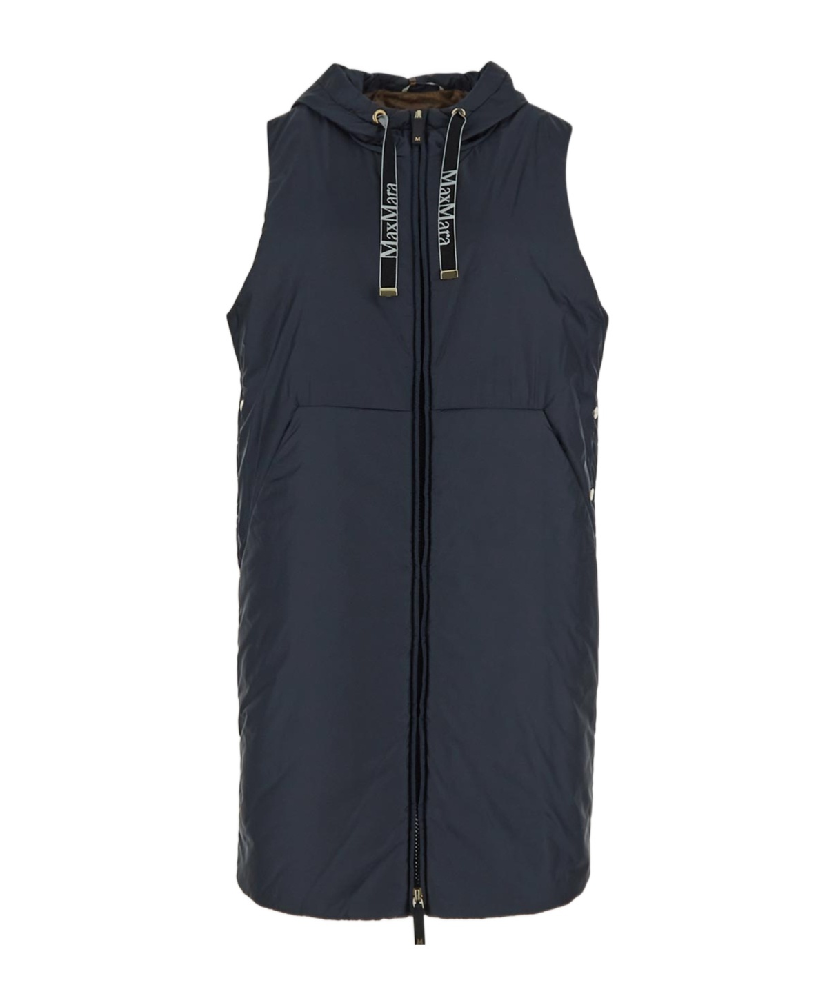 Max Mara Sleeveless Cotton Clothes In Black