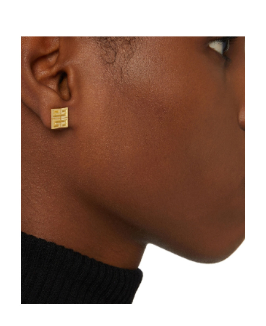 Givenchy Interlocking-g Stud Earrings In Black