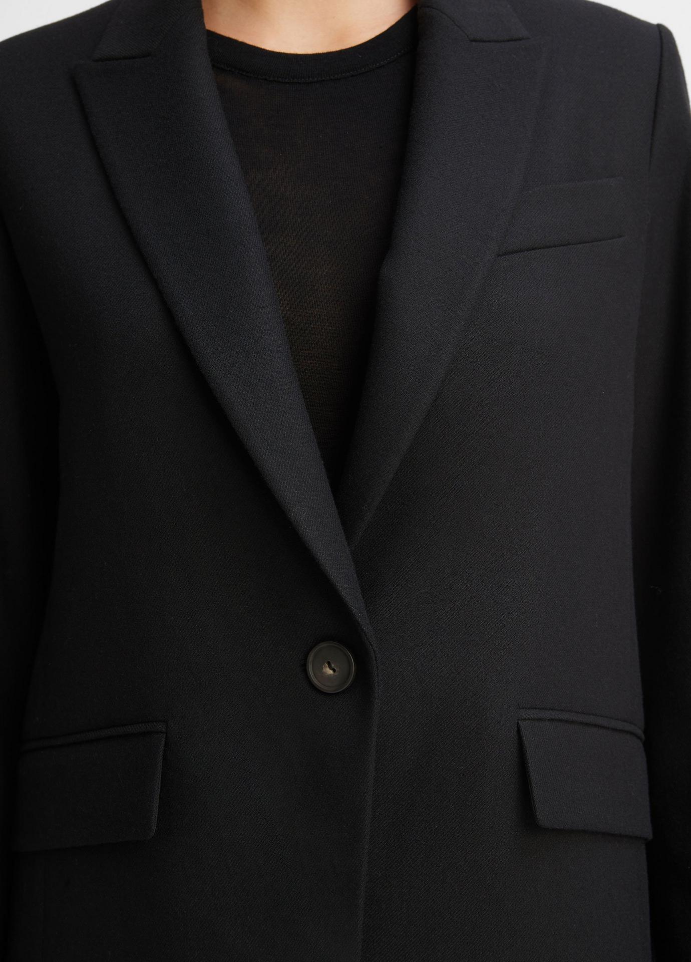 VINCE PEAK-LAPELS SINGLE-BREASTED BLAZER
