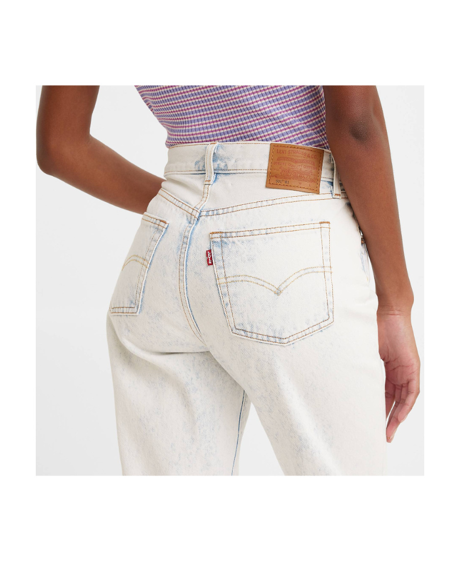 LEVI'S BLEACHED-EFFECT TAPERED JEANS