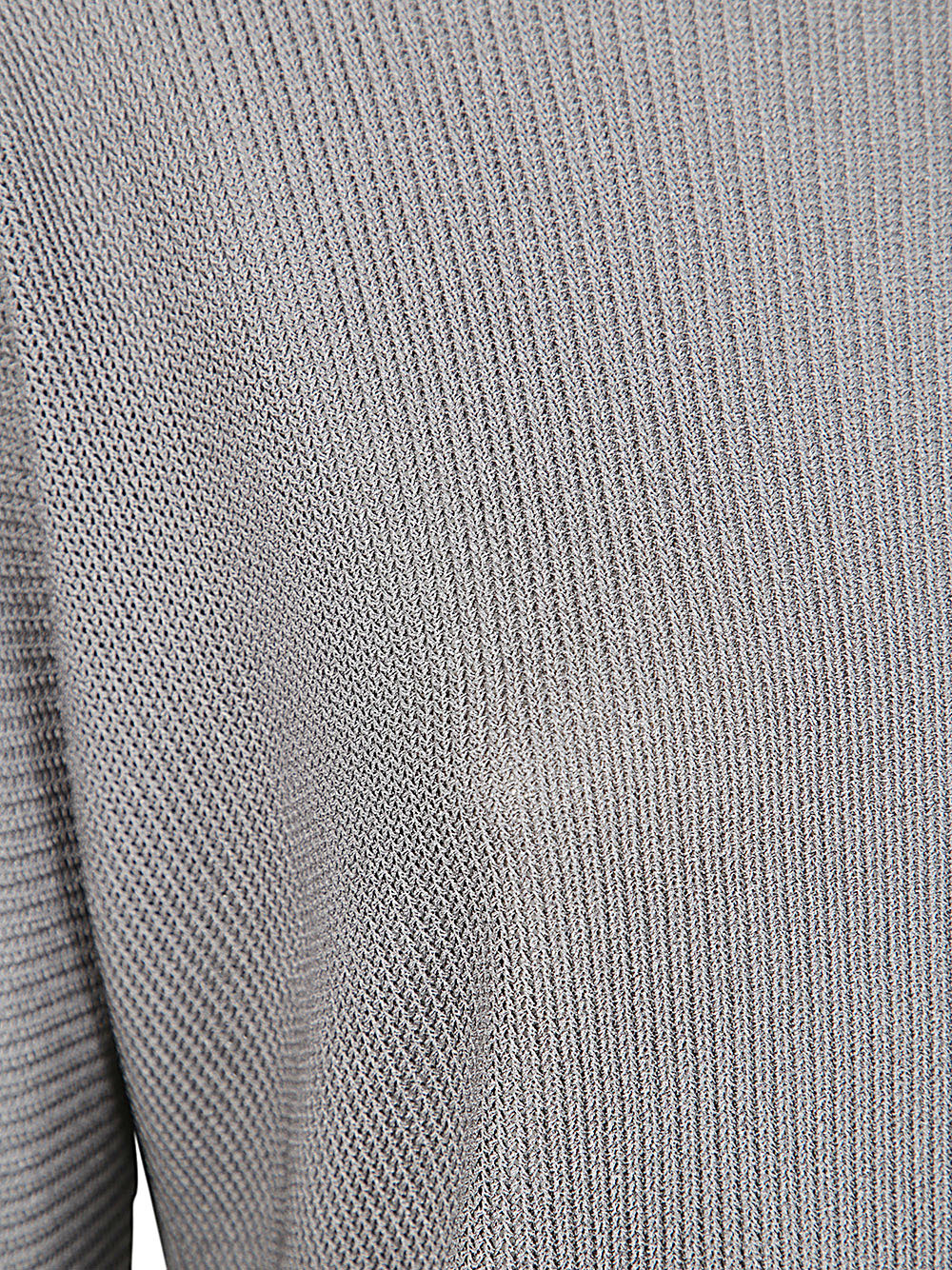 Giorgio Armani Long Sleeves Boat Neck Sweater In Gray