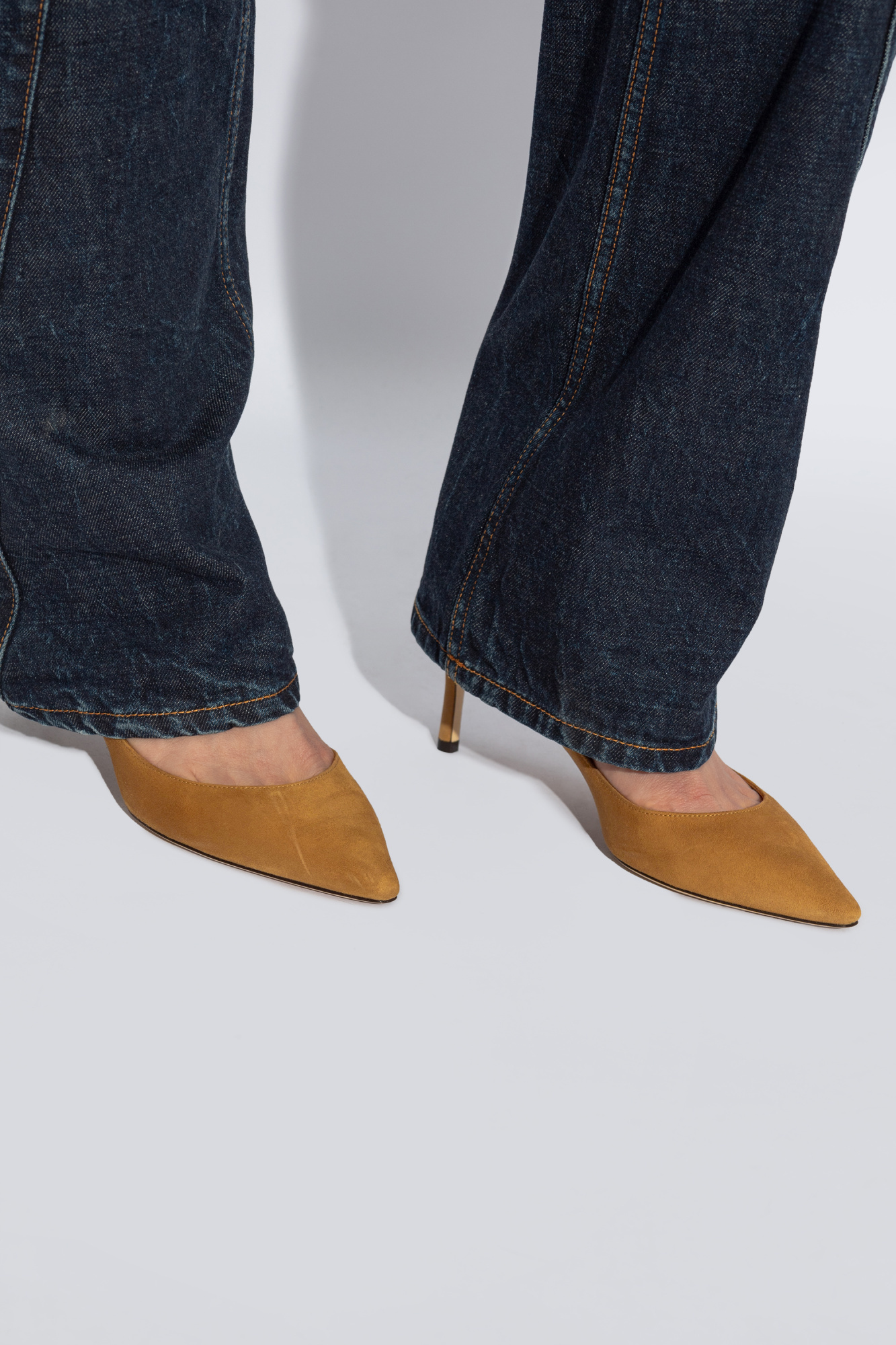 Jimmy Choo 60mm Romy Suede Pumps In Brown