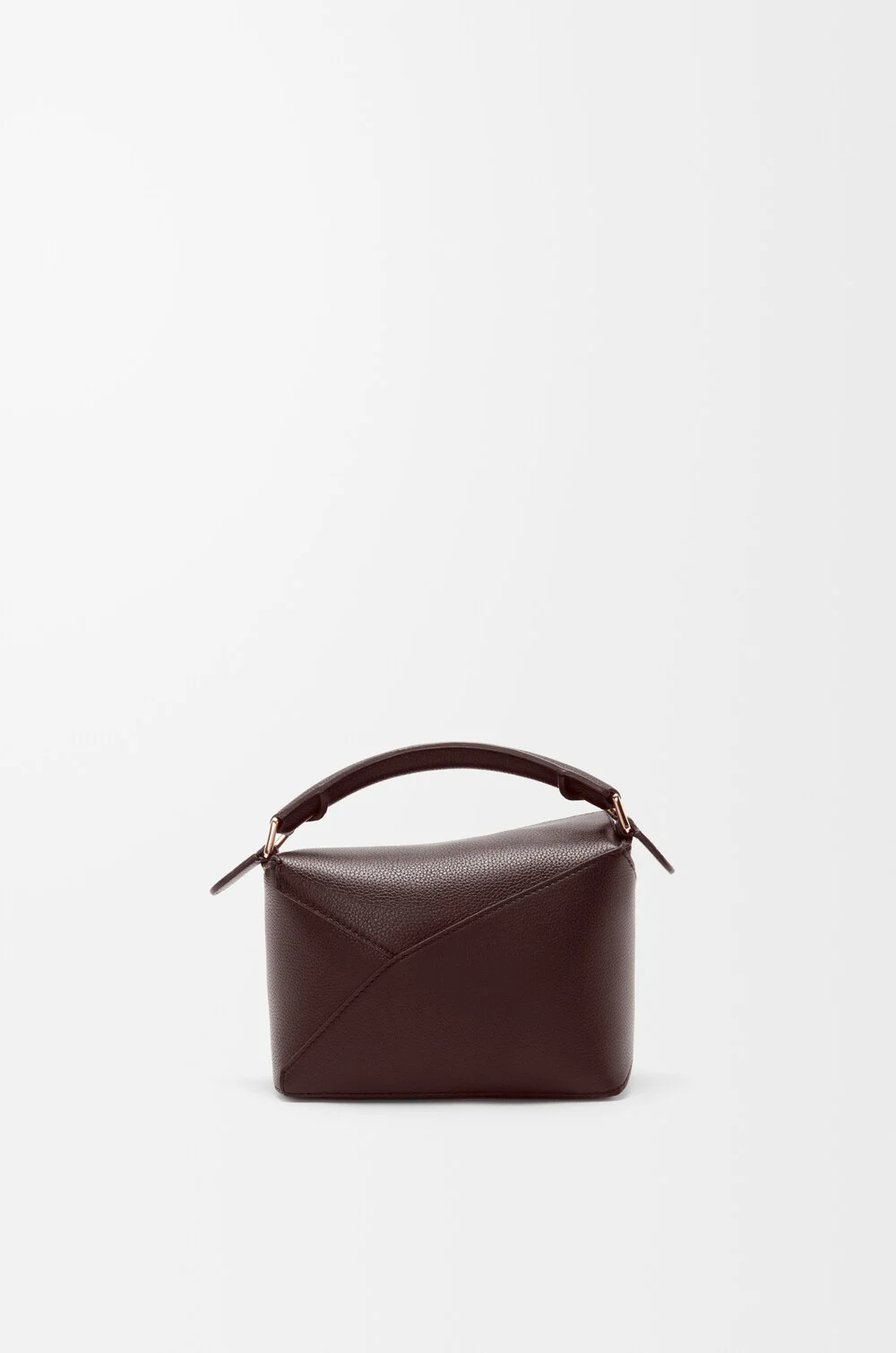 Loewe Puzzle Edge Mini Leather Handbag In Brown