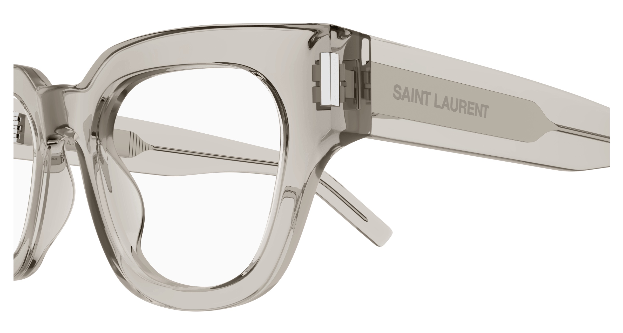 Saint Laurent Sl 661 Square-frame Glasses In Nude
