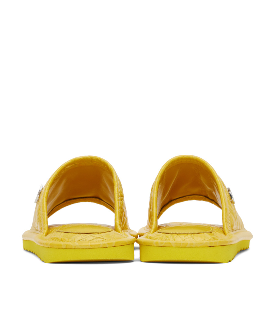 By Far Ari Flat-soled Sandals In Yellow