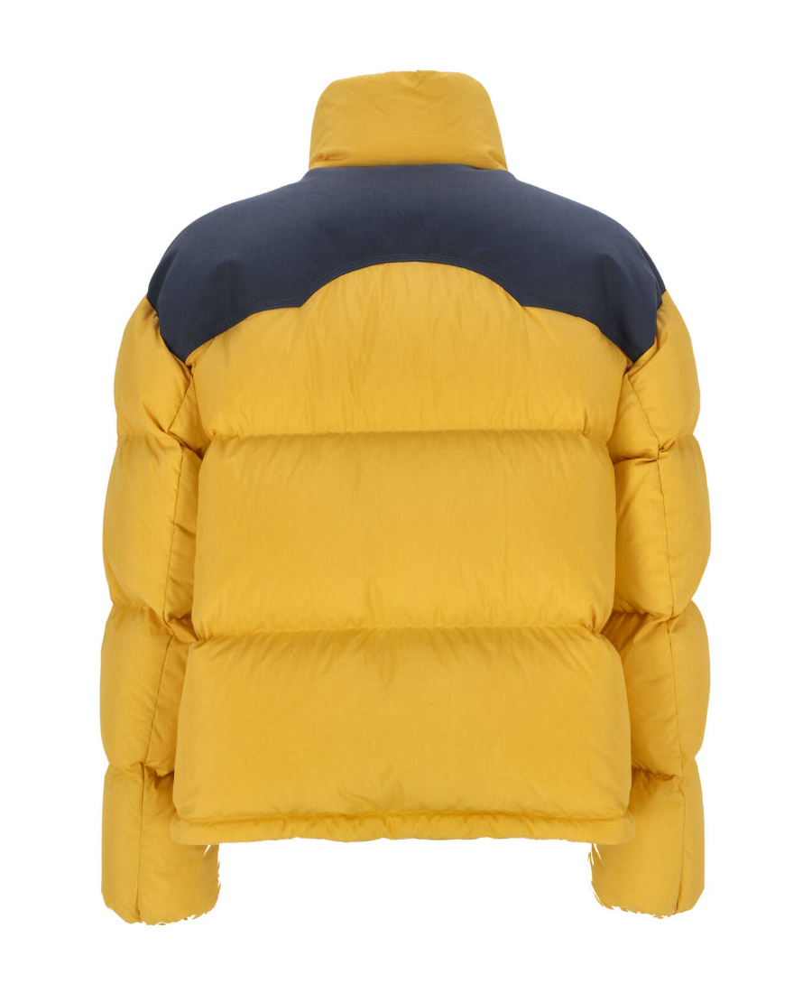 Moncler Nevis Short Down Jacket Yellow In Yellow