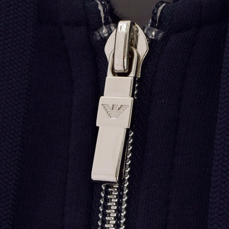 Shop Ea7 Logo Details Casual Jacket In Black