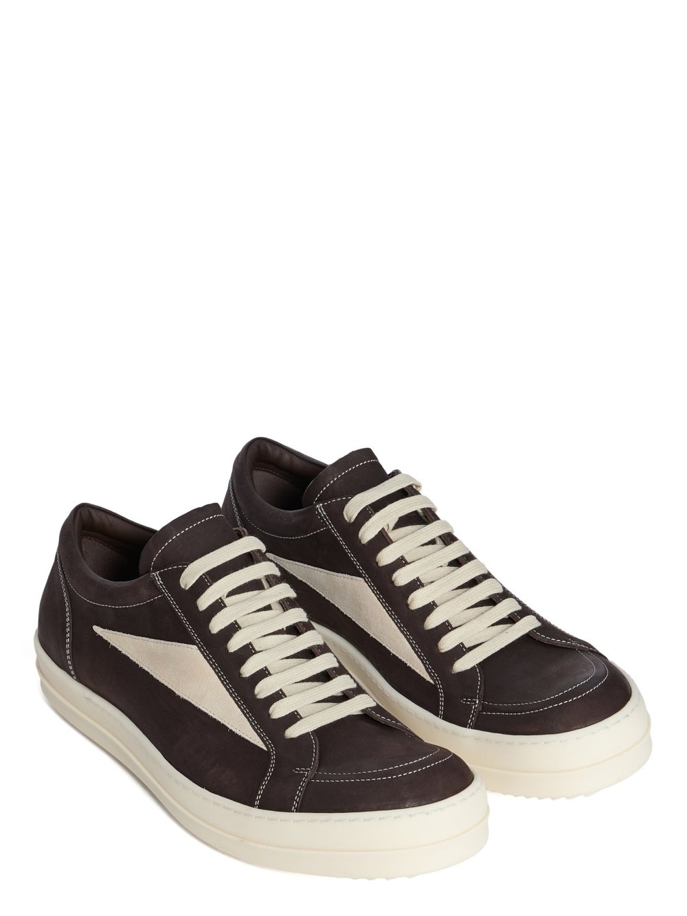 Rick Owens Sneakers Low-top Concordians Runway Vintage In Suede Leather In Brown